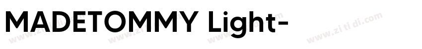 MADETOMMY Light字体转换